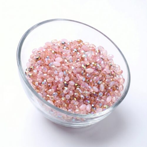 faceted oval crystal beads