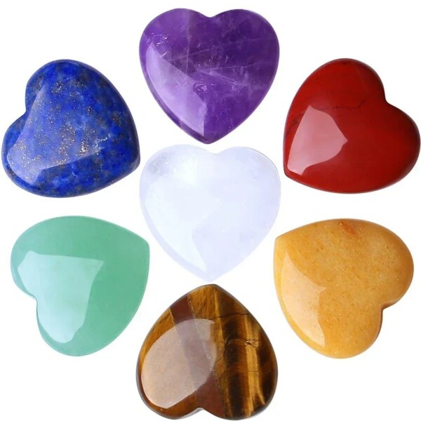 heart crystal gravel stones