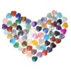 heart crystal gravel stones