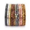 hematite cube spacer beads