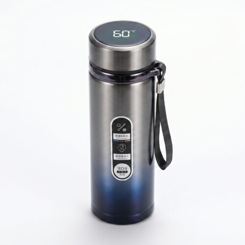led temperature thermos bottle