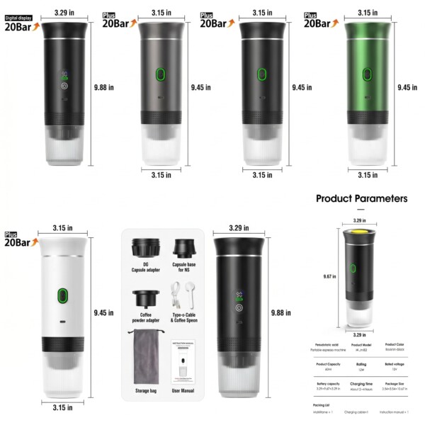 Portable Espresso Machine size Portable Espresso Machine size
