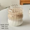 striped glass cup