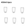 Double Wall Borosilicate Glass Cup Set
