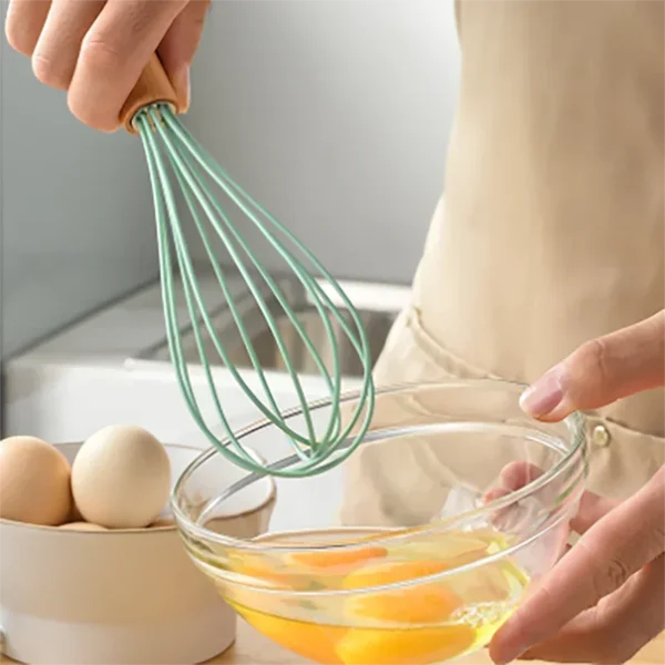 Silicone Wooden Handle Utensil Set