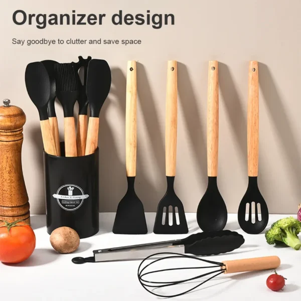 S48520194ed00414c9dd7427e0ca10e917.webp Silicone Kitchen Utensil Set