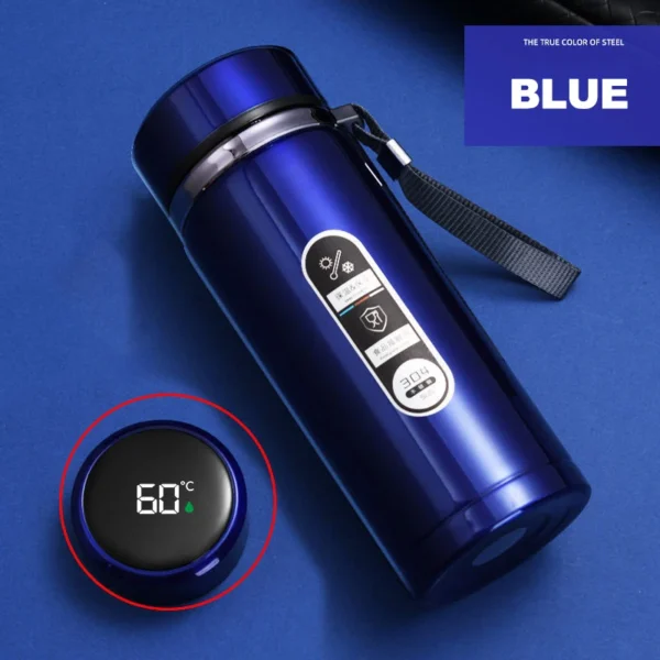 LED Temperature Thermos Bottle