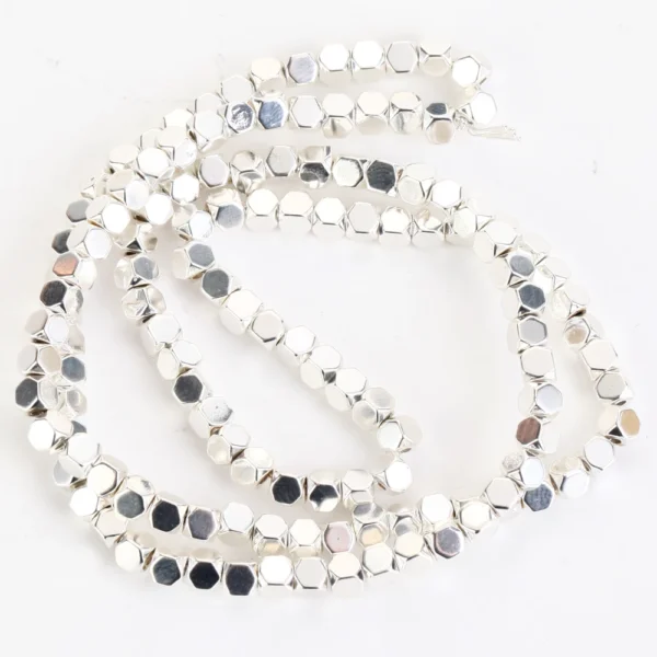 Hematite Cube Spacer Beads