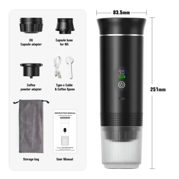 S668e602ba6d445b7957f4942d17697342.webp Portable Espresso Maker