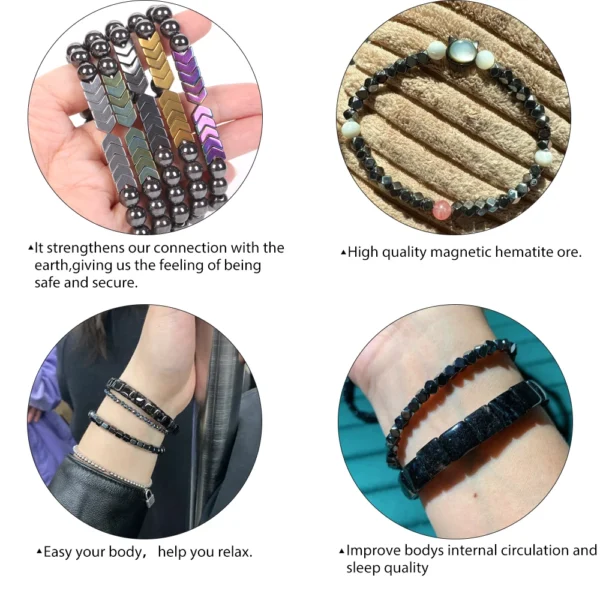 Hematite Cube Spacer Beads