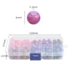 Crackle Crystal Glass Round Beads