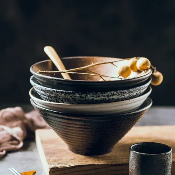 Japanese Ceramic Ramen Bowl