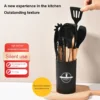 S860f5cbf323d496a8c02e0cff4681acfO.webp Silicone Kitchen Utensil Set