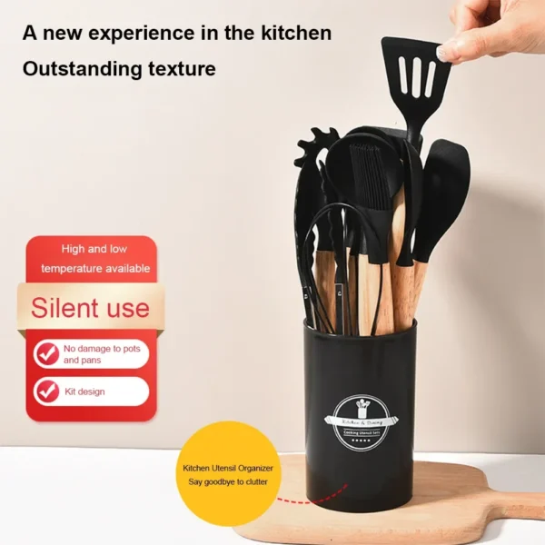 S860f5cbf323d496a8c02e0cff4681acfO.webp Silicone Kitchen Utensil Set