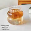 striped glass cup