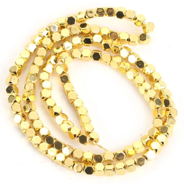 Hematite Cube Spacer Beads