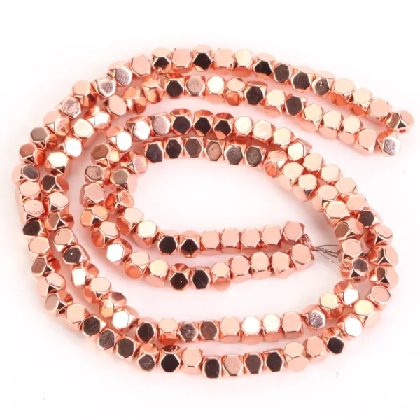 Hematite Cube Spacer Beads