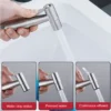 304 Stainless Steel Handheld Bidet Sprayer Set Toilet Spray Gun Self‑Cleaning Nozzle