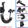 304 Stainless Steel Handheld Bidet Sprayer Set Toilet Spray Gun Self‑Cleaning Nozzle