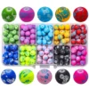 Crackle Crystal Glass Round Beads