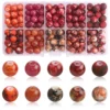 Crackle Crystal Glass Round Beads