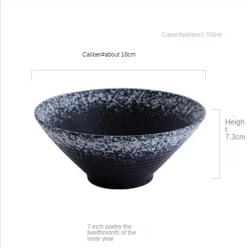 Japanese Ceramic Ramen Bowl