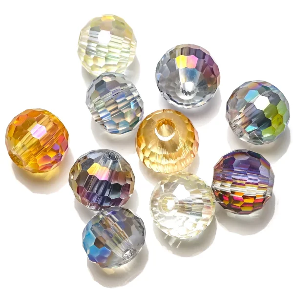 Faceted Crystal Spacer Beads