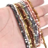 Hematite Cube Spacer Beads