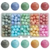 Crackle Crystal Glass Round Beads