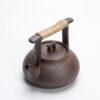 japanese style coarse pottery teapot