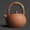 Japanese Style Coarse Pottery Teapot