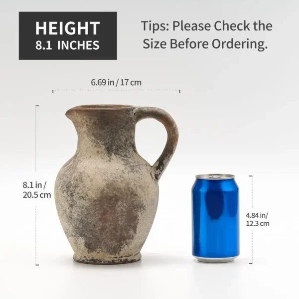 Handmade Terracotta Handle Vase