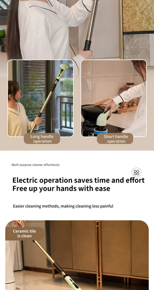 Electric Spin Scrubber Set