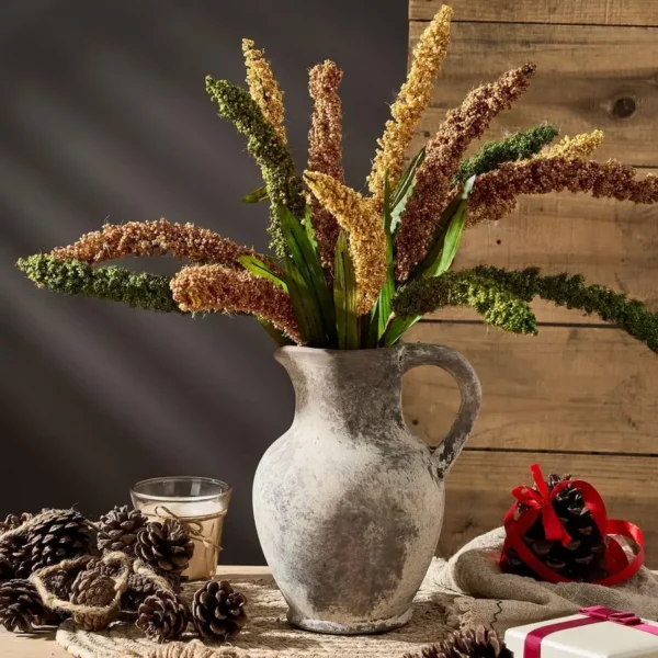 Handmade Terracotta Handle Vase